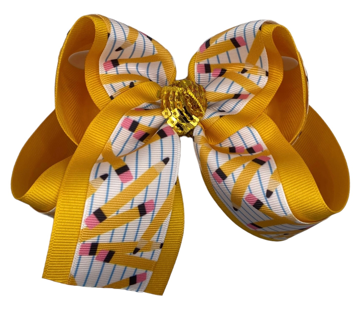 Paper And Pencil Hair Bow