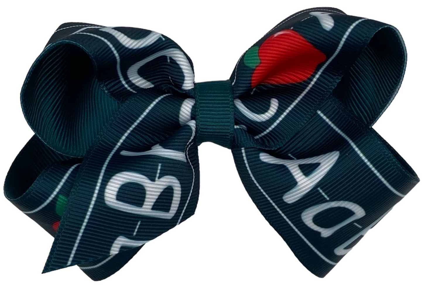 Hunter ABC's Grosgrain Printed Hair Bows