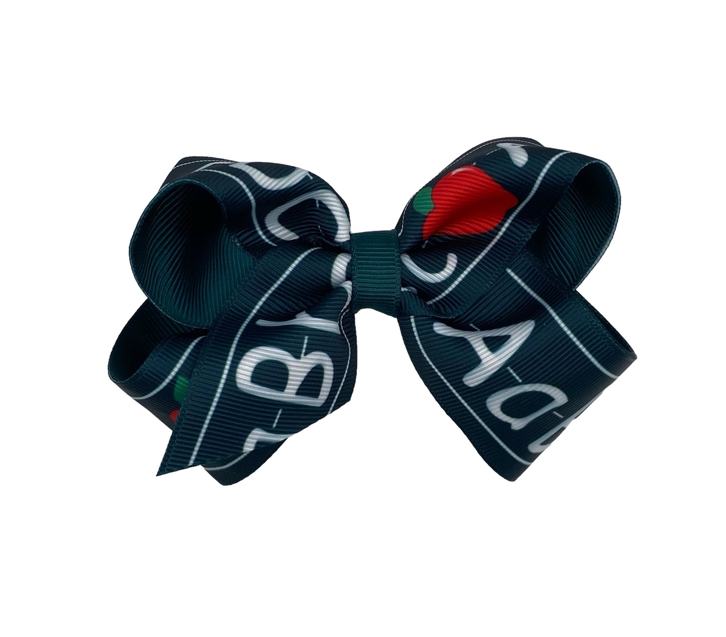 Hunter ABC's Grosgrain Printed Hair Bows