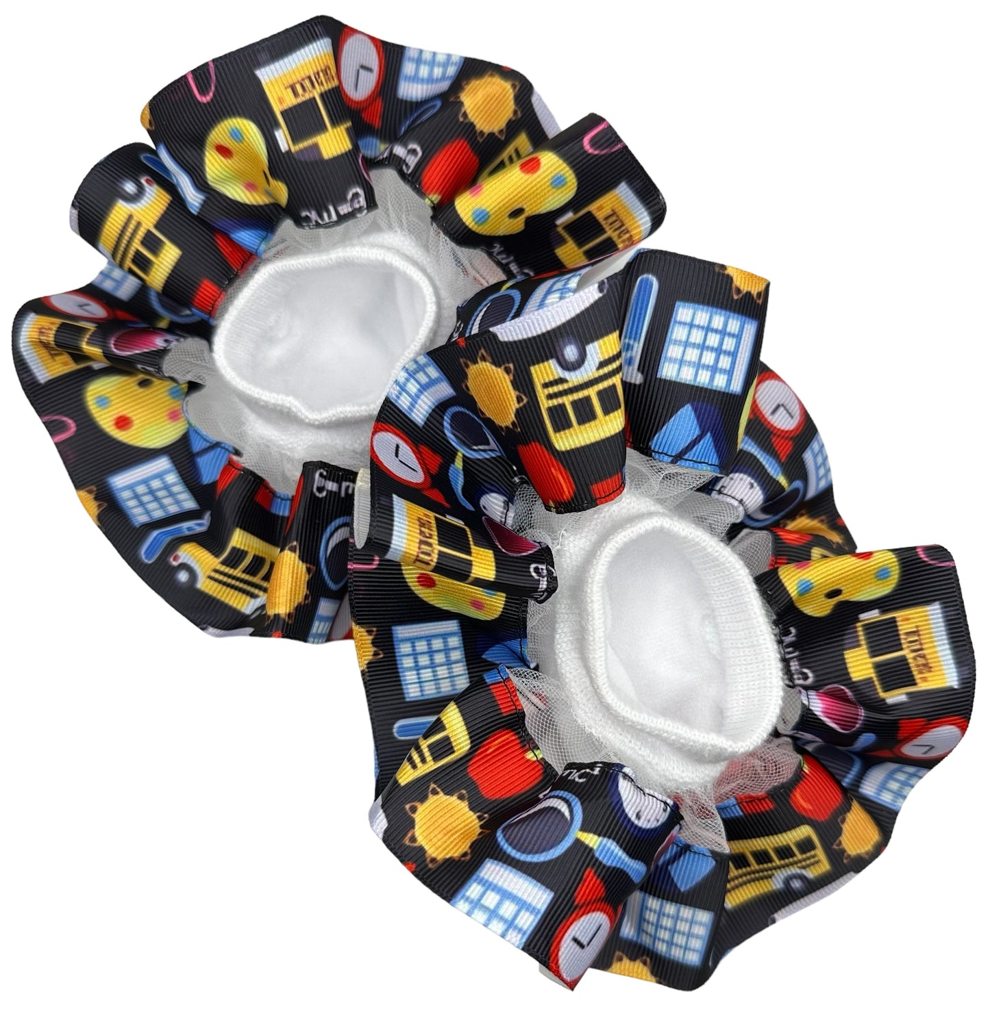 School supply ruffle socks