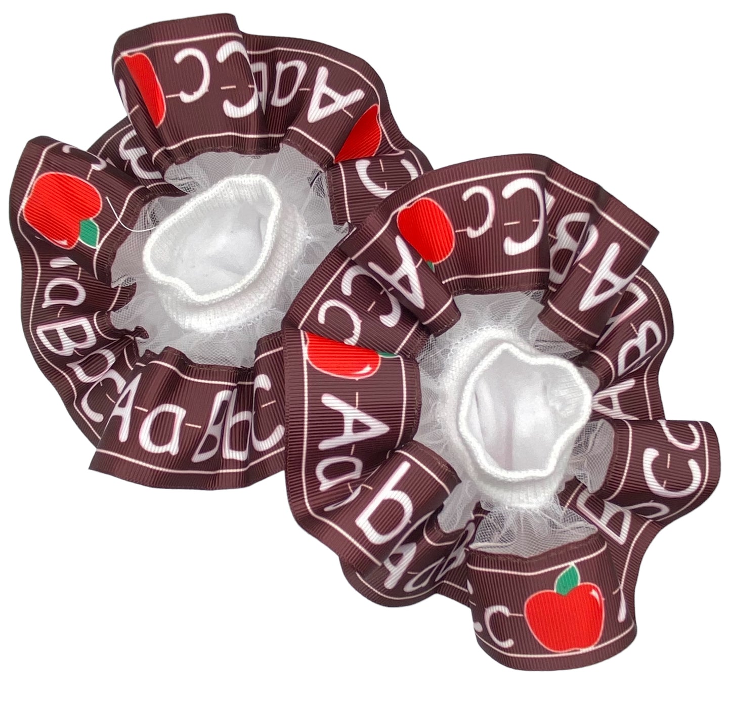 ABC's Burgundy Ruffled Socks