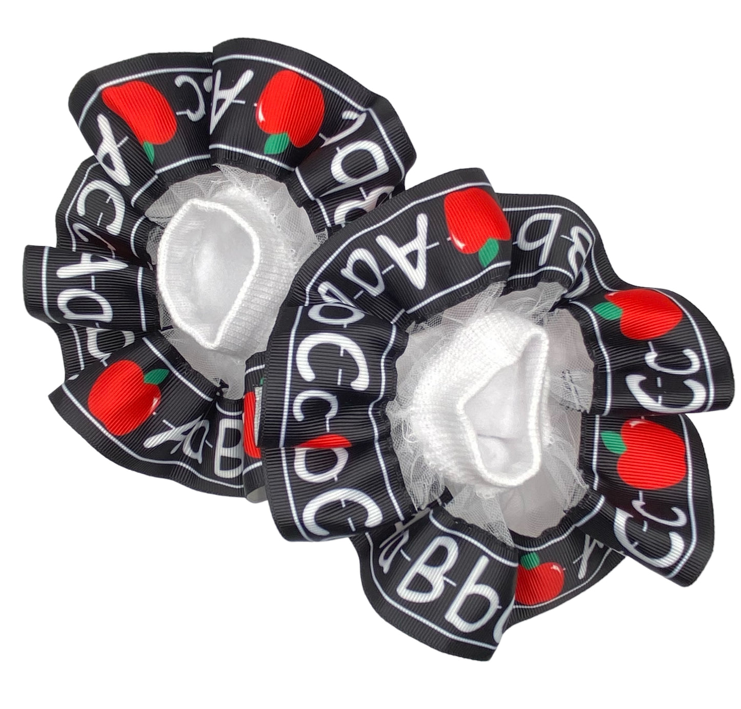 ABC's Black Ruffled Socks