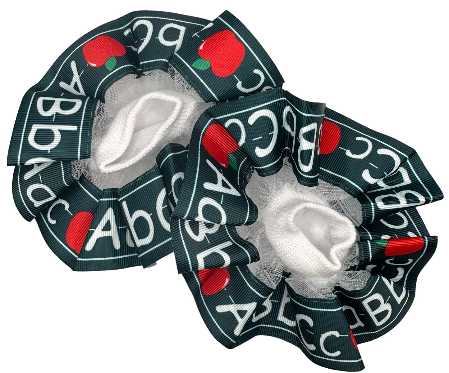 ABC's Hunter Green Ruffled Socks