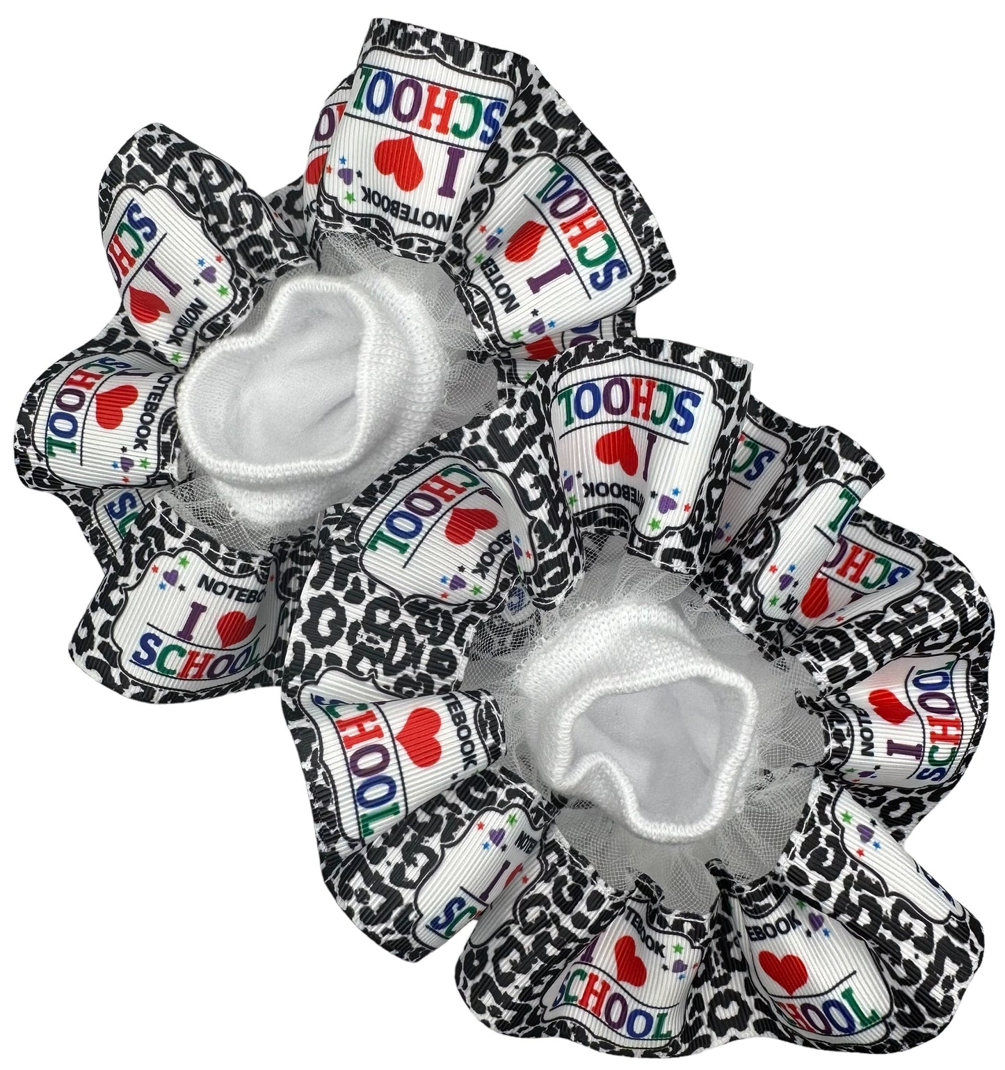 Composition black ruffled socks