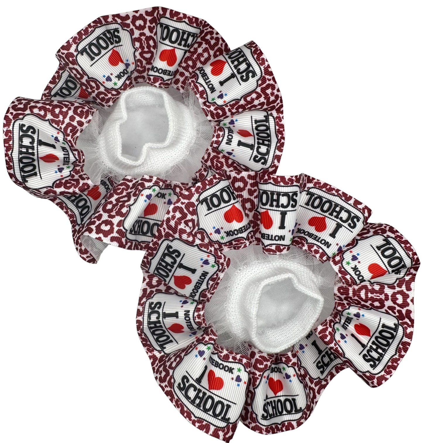 ABC's Burgundy Ruffled Socks