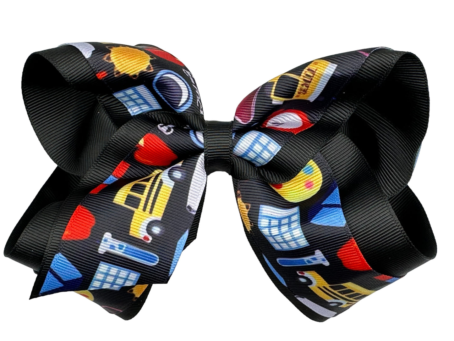 All about School Grosgrain Hair Bow