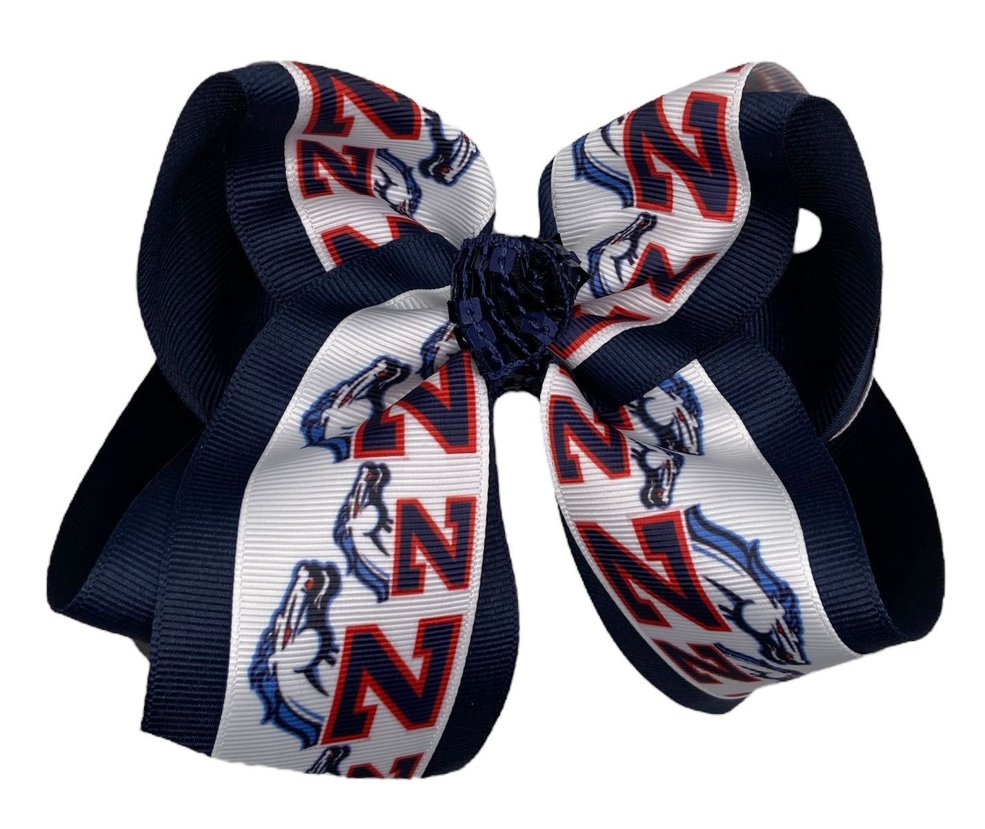 Zachary Broncos Z's Logo Hair Bow