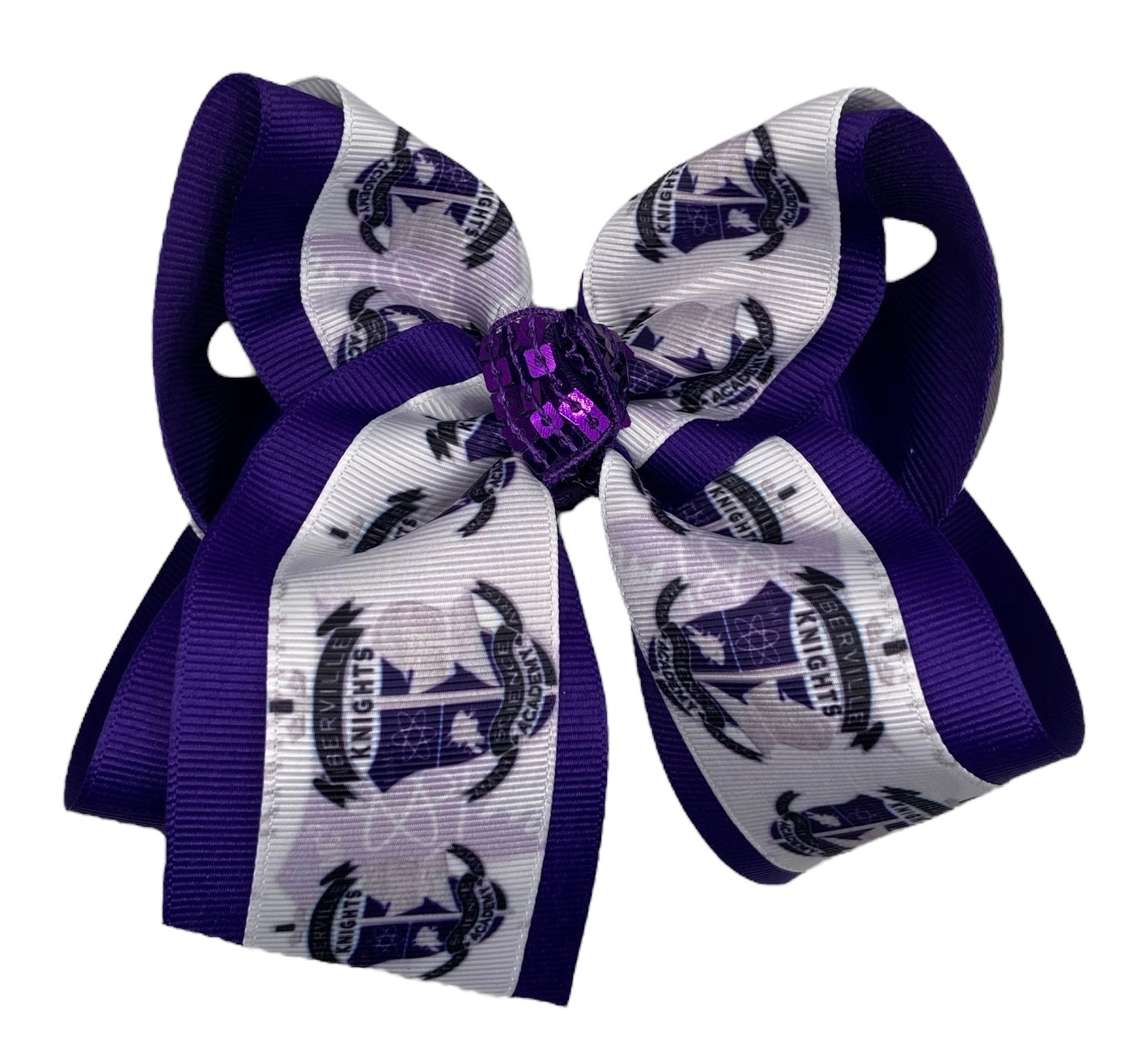 Iberville Knights Logo Hair Bow