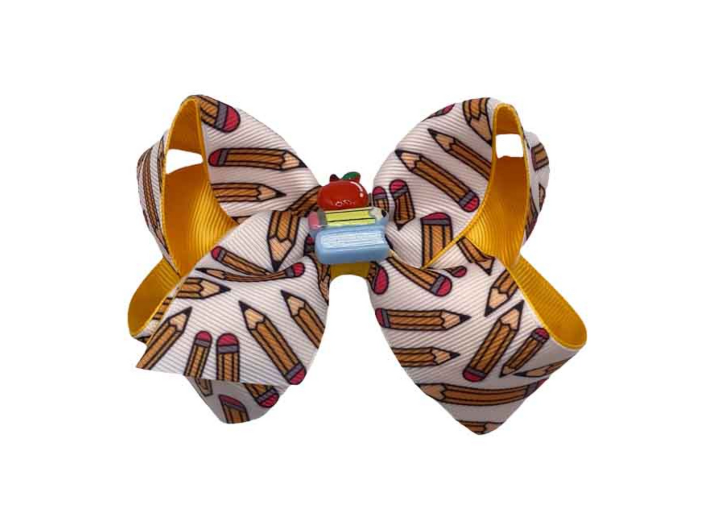 Pencils Everywhere Printed Hair Bows