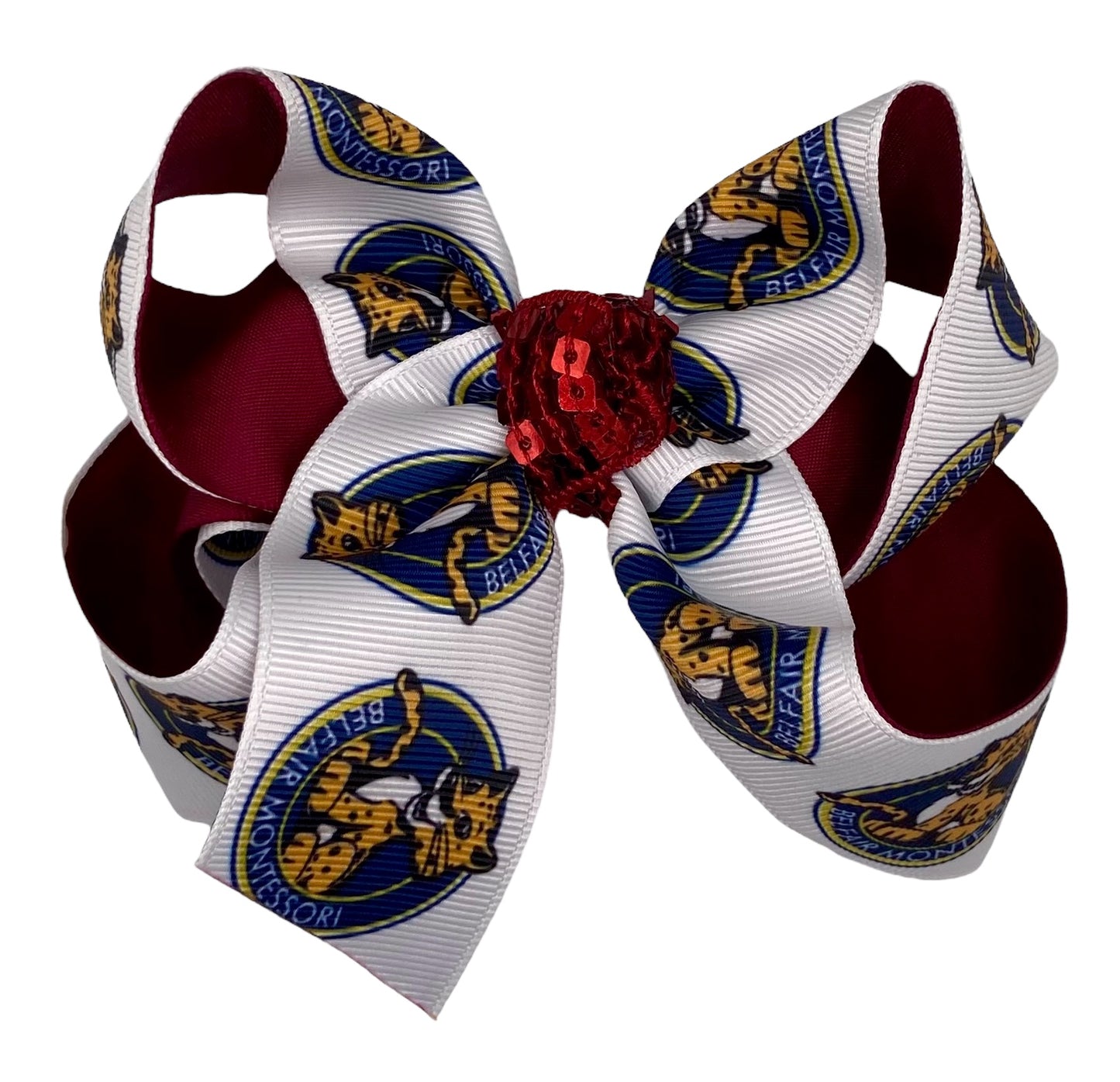 Belfair Montessori Logo Hair Bow
