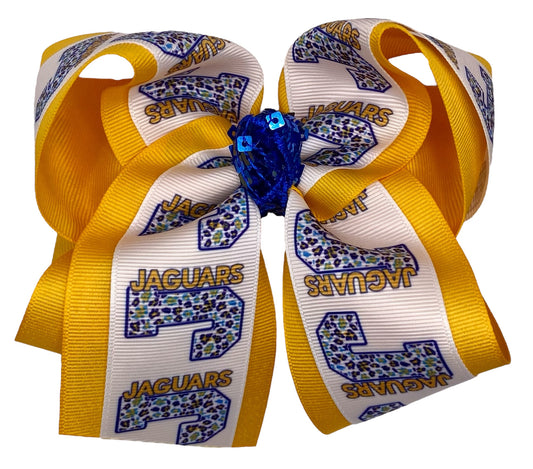 J For Jaguars Hair Bow