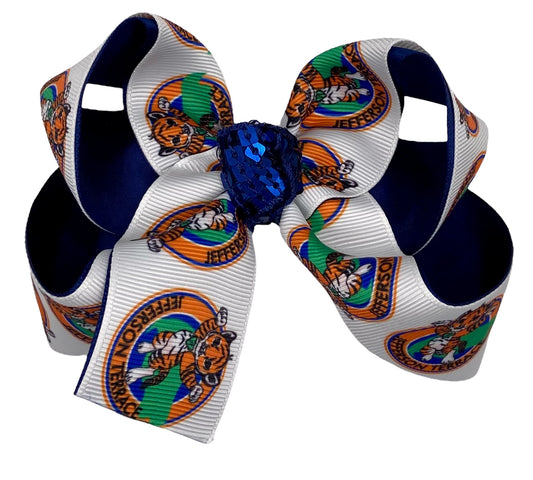 Jefferson Terrace Logo Hair Bow