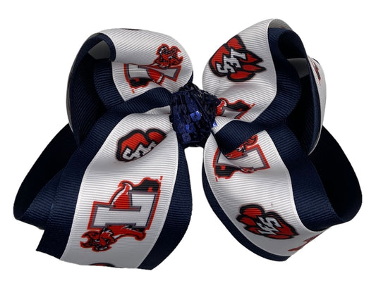 Lukeville Elementary Logo Hair Bow