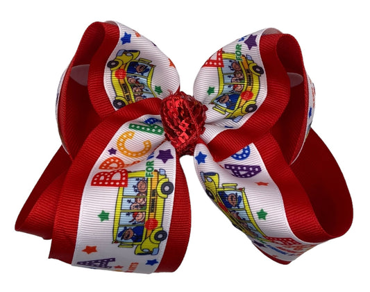 BRCVPA Bus Logo Hair Bow