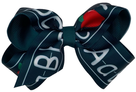 Hunter ABC's Grosgrain Printed Hair Bows