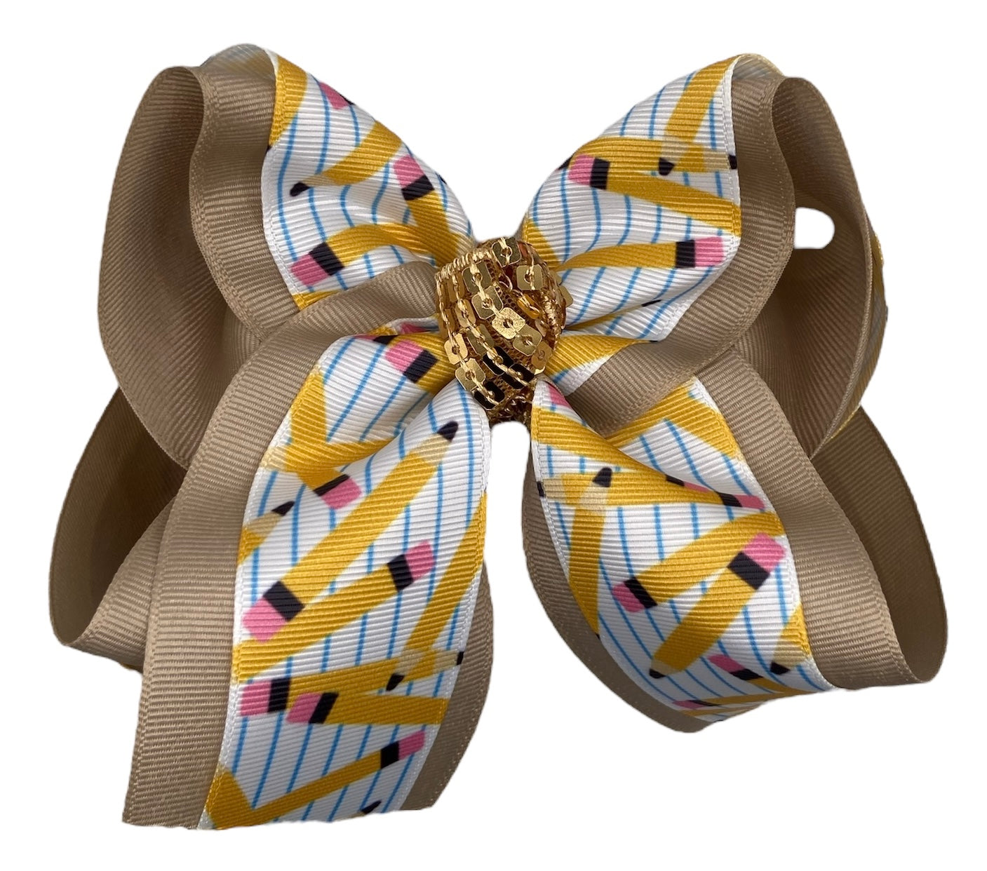 Paper And Pencil Hair Bow