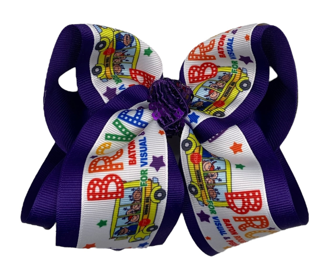 BRCVPA Bus Logo Hair Bow