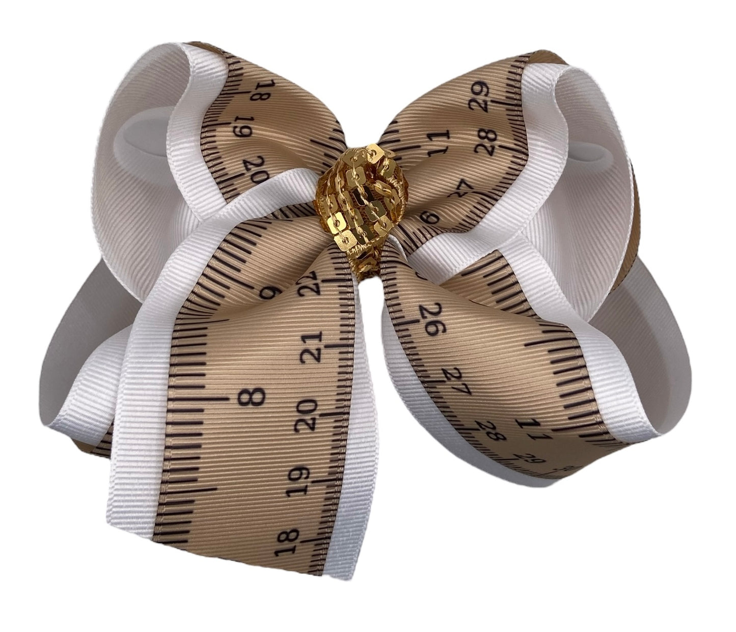 Ruler (Khaki) Hair Bow