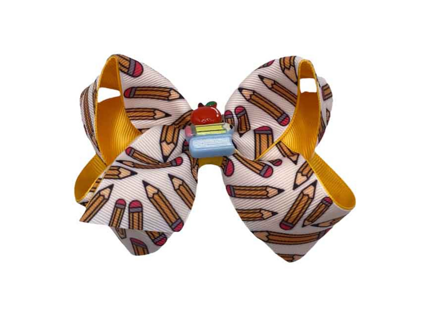 Pencils Everywhere Printed Hair Bows